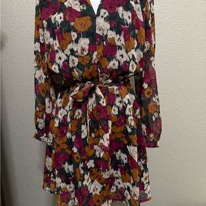 Long sleeve mini dress